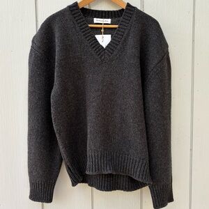 NWT The Frankie Shop Wool V-Neck Sweater
